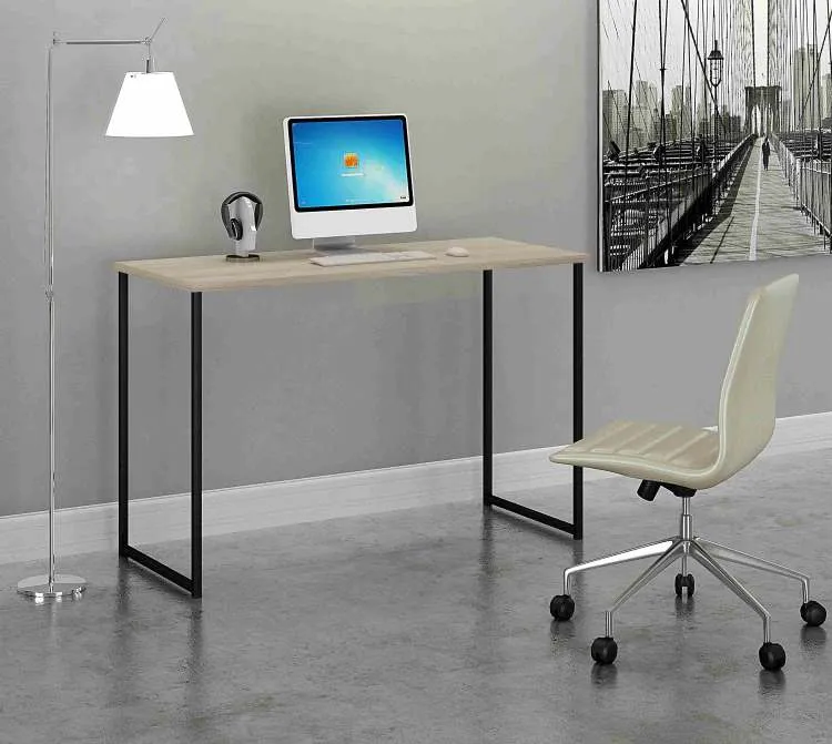 Escrivaninha Genova 120x50 Preto.Imbuia Teixeira — Escrivaninha 120x50 - Preto/Cavalho