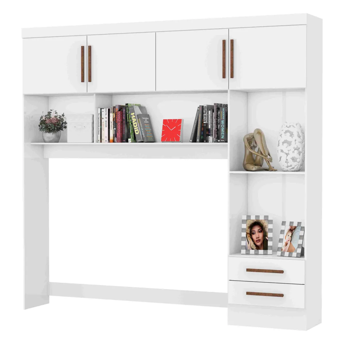 Modulado 4P2G Branco.Branco Carioca — Branco/Branco