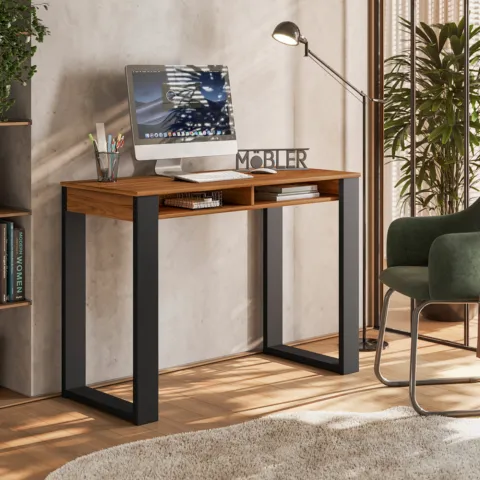 Escrivaninha Office Move Cinamomo Mel.Preto Mobler