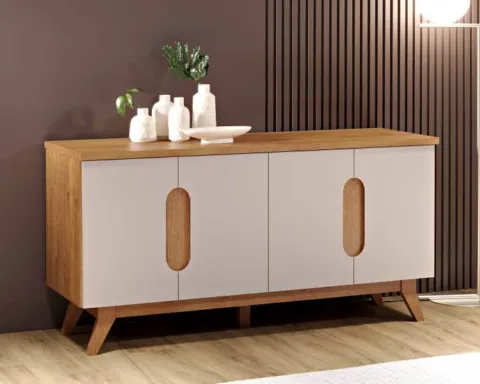 Buffet Beni 4P Mel.Off White Viero