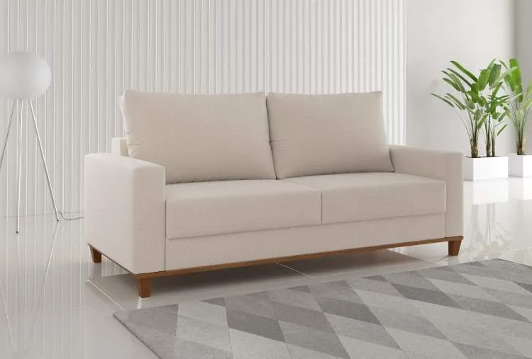 Estofado Living Felicia 180 3 Lgs Viero — Linho Bronze