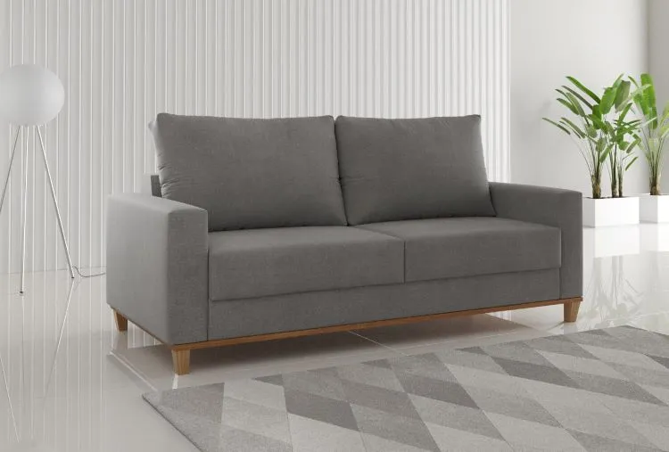 Estofado Living Felicia 180 3 Lgs Viero — Linho Inox