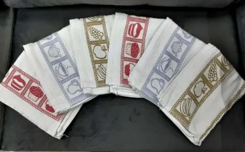 Pano de Copa Jacquard 50x70 Unidade Sortida Dianneli