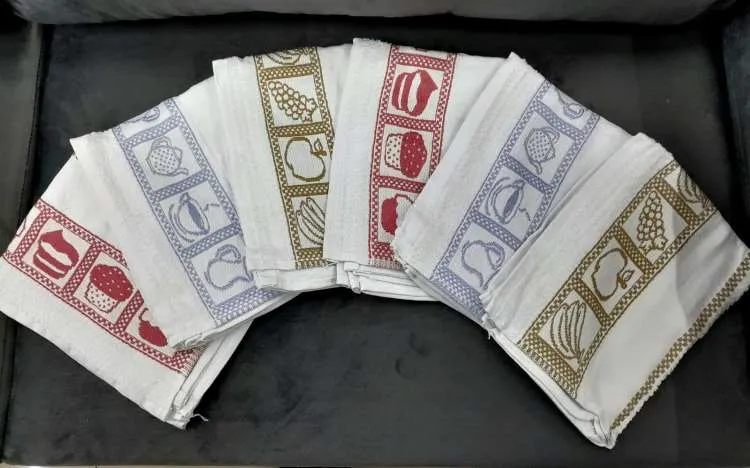Pano de Copa Jacquard 50x70 Unidade Sortida Dianneli — Pano de Copa Jacquard - Unidade Sortida