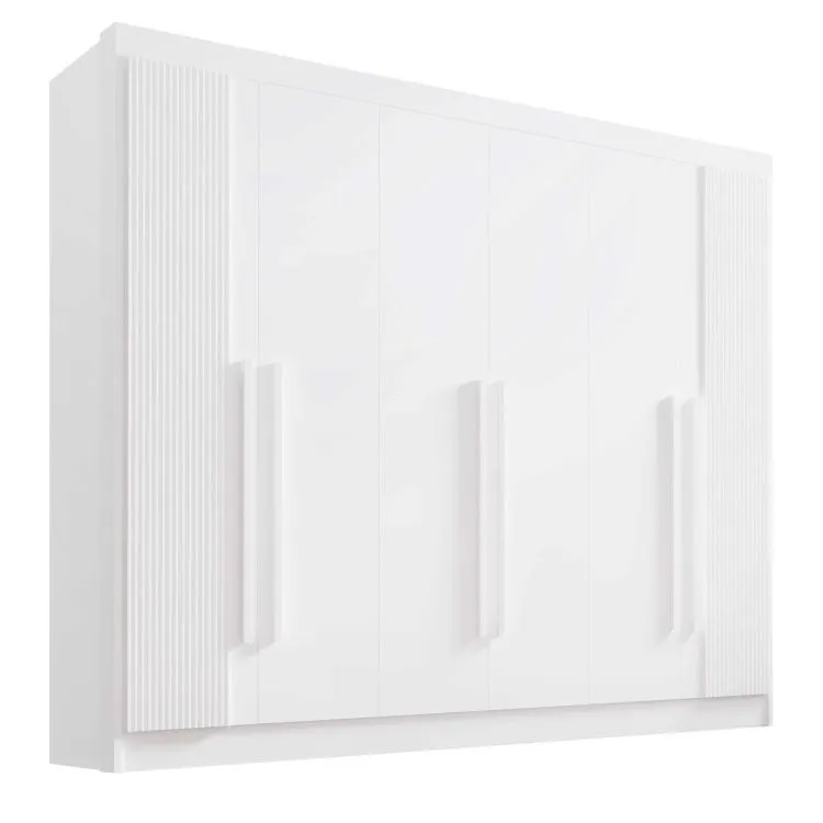 Roupeiro Athos 6P D Doro — Branco Ripado