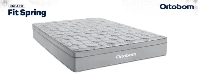Colchao Queen Fit Spring Molas Superlastic 158x198x26 Ortobom — Colchão Solteiro Fit Spring