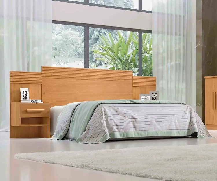 Cabeceira Casal Marselha 140 Branco com Detalhe Ripado D Doro — Cinamomo Detalhe Ripado