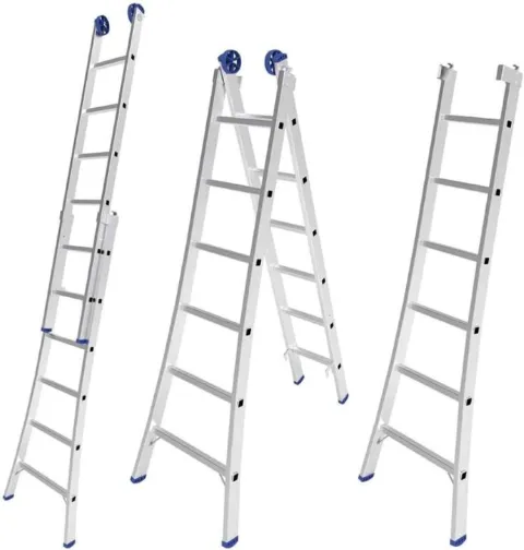 Escada Aluminio Extensivel 2x7 14 Degraus Metalurgica Mor