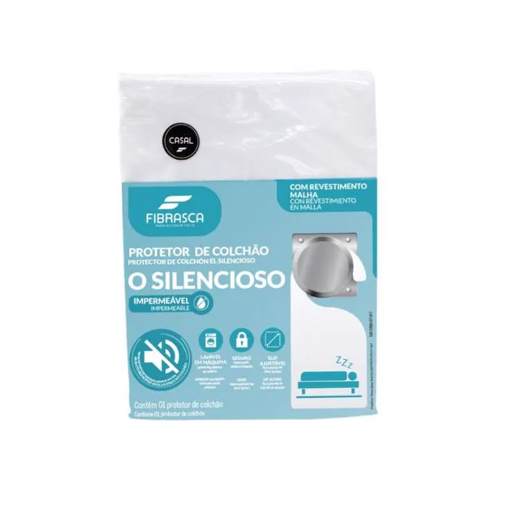 Protetor de Colchao Imper King O Silencioso 193x203 Fibrasca — Protetor Colchao King O Silencioso - 193x203
