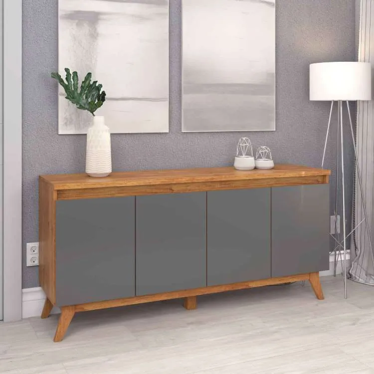 Buffet Filipe.Flip 4P Viero — Mel/Cinza