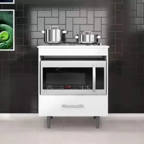 Balcao de Cozinha para CookTop 1G 4 Bocas Poliman