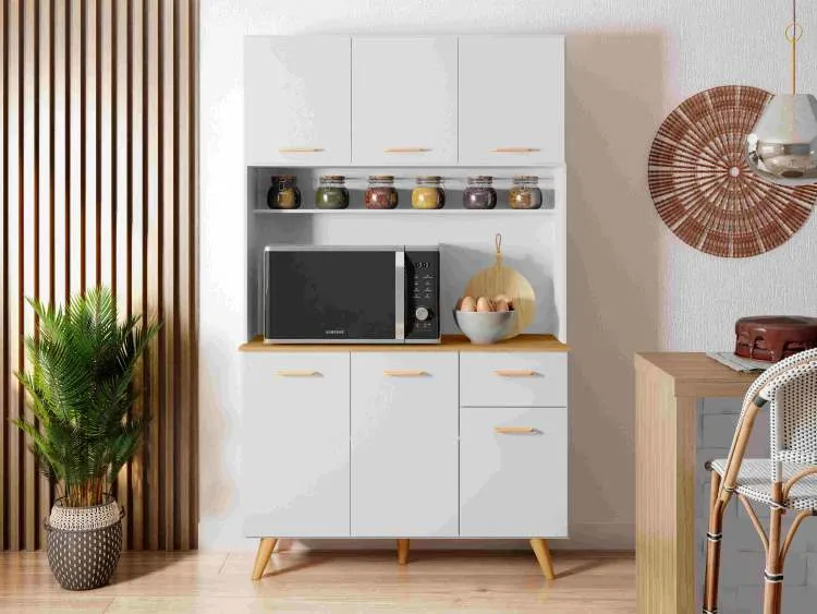Kit Cozinha Livia 110 6P1G1N Poliman — Branco