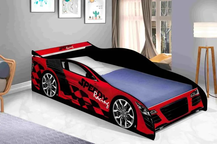 Cama Infantil Carro Drift J&A Moveis — Vermelho