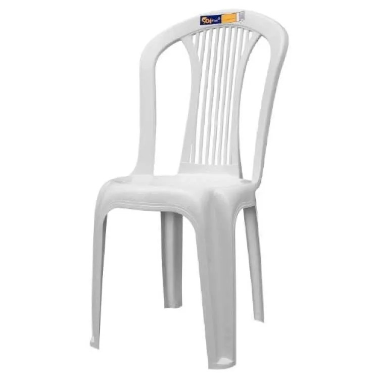 Cadeira Plastica Bistro Paripueira SolPlast — Branco