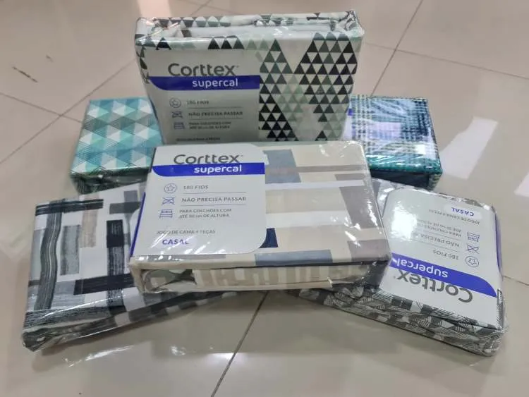 Jogo de Cama Casal Supercal 180 Fios 4 Pecas Sortido Corttex — Jg Cama Casal Supercal 180 Fios - Sortidos
