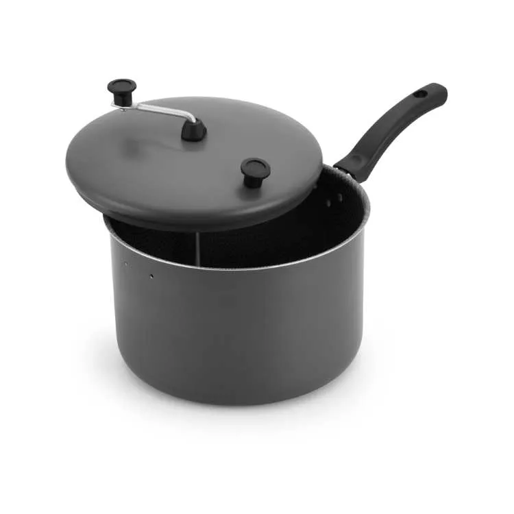 Pipoqueira Enjoy Antiaderente 22cm 3,5L Vermelho Alegrete — Pipoqueira Calore 22cm/3,5L - Cinza