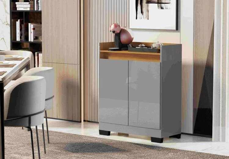 Buffet Real 2P Cinza Onix.Mel Primus — Cinza Onix/Mel