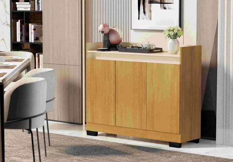 Buffet Real 3P Cinza Onix.Mel Primus — Mel.Pérola