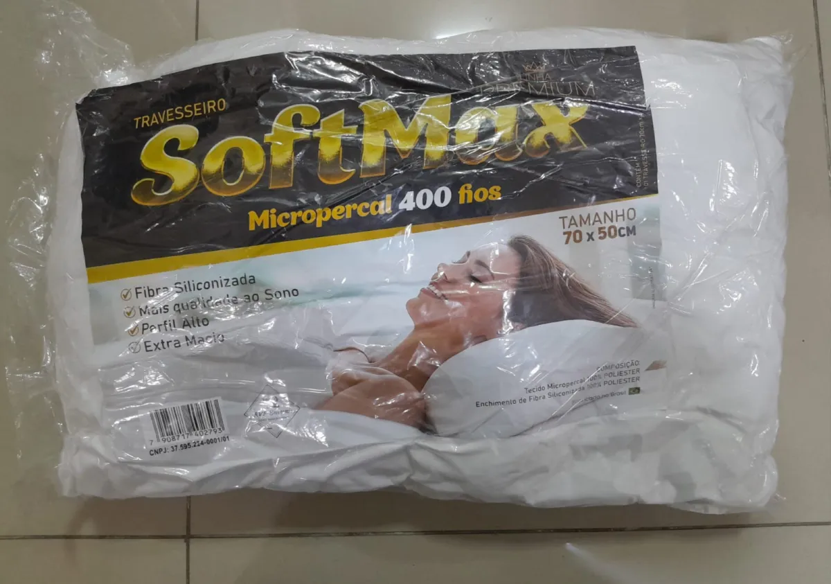 Travesseiro SoftMax MicroPerrcal 400 Fios 50x70 Bialume — Travesseira SoftMax - 50x70