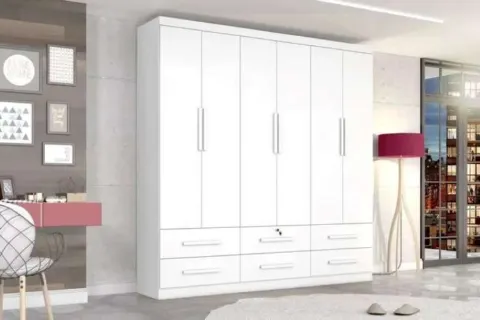 Roupeiro Maximus Plus 6P6G Zanzini Moveis