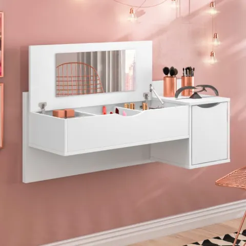 Camarim Suspenso Blush Tampa com Espelho e 1P Albatroz Moveis