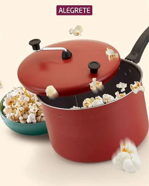 Pipoqueira Enjoy Antiaderente 22cm 3,5L Vermelho Alegrete