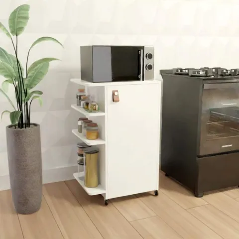 Balcao para Botijao de Gas Gold 1Porta 3Prateleiras Casa Jisa