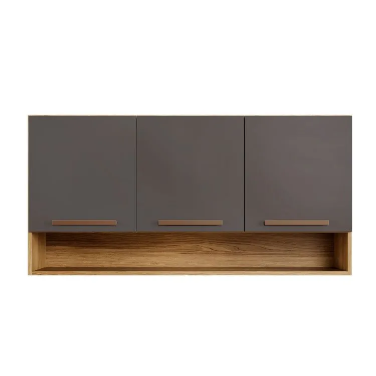Armario Aereo Plus 120 3P1N Arte Moveis — Cinamomo.Grafite