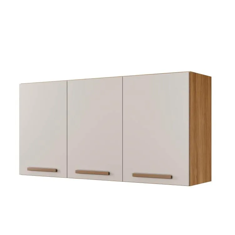 Armario Aereo Onix 104 3P Branco Arte Moveis — Aéreo Ônix 104 3P - Cinamomo.Off White