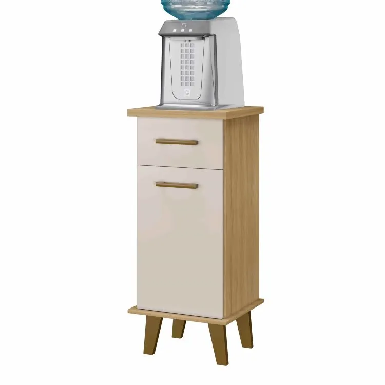 Balcao Arte Pop 36 1P1G Branco Arte Moveis — Balcão Arte Pop - Cinamomo/Off White