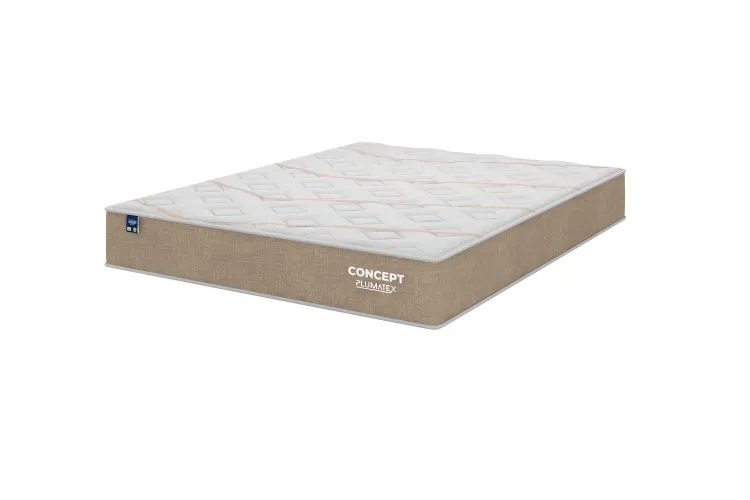 Colchao Casal Concept Dream Molas Ensacadas 138x188x25 Bege Plumatex — Colchão Queen Concept 158x198x25