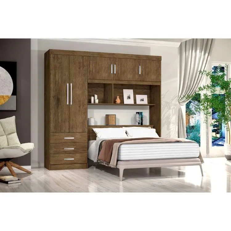 Roupeiro Cabeceira Casal Cancun 140 5P3G J&A Moveis — Jequetibá