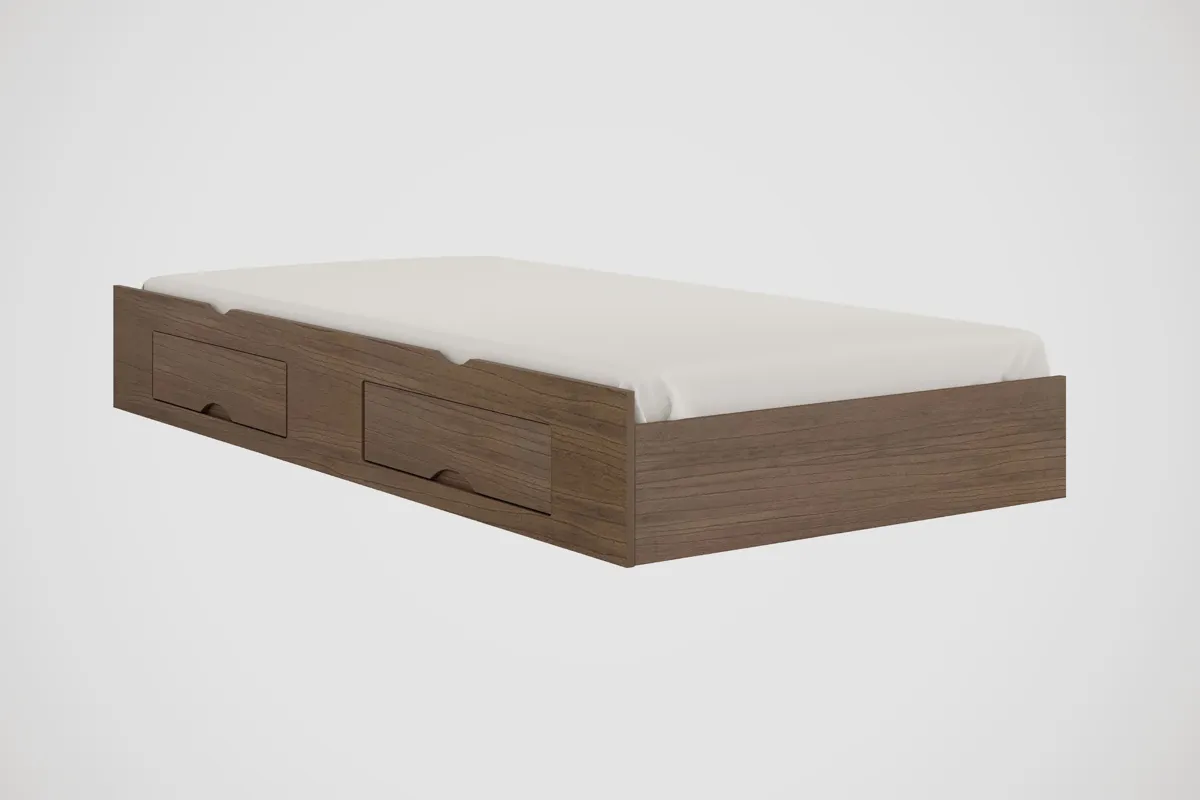 Box Cama Auxiliar Milenio ou Primicia com 2G Castanho D Doro — Cama Auxiliar Milênio - Castanho