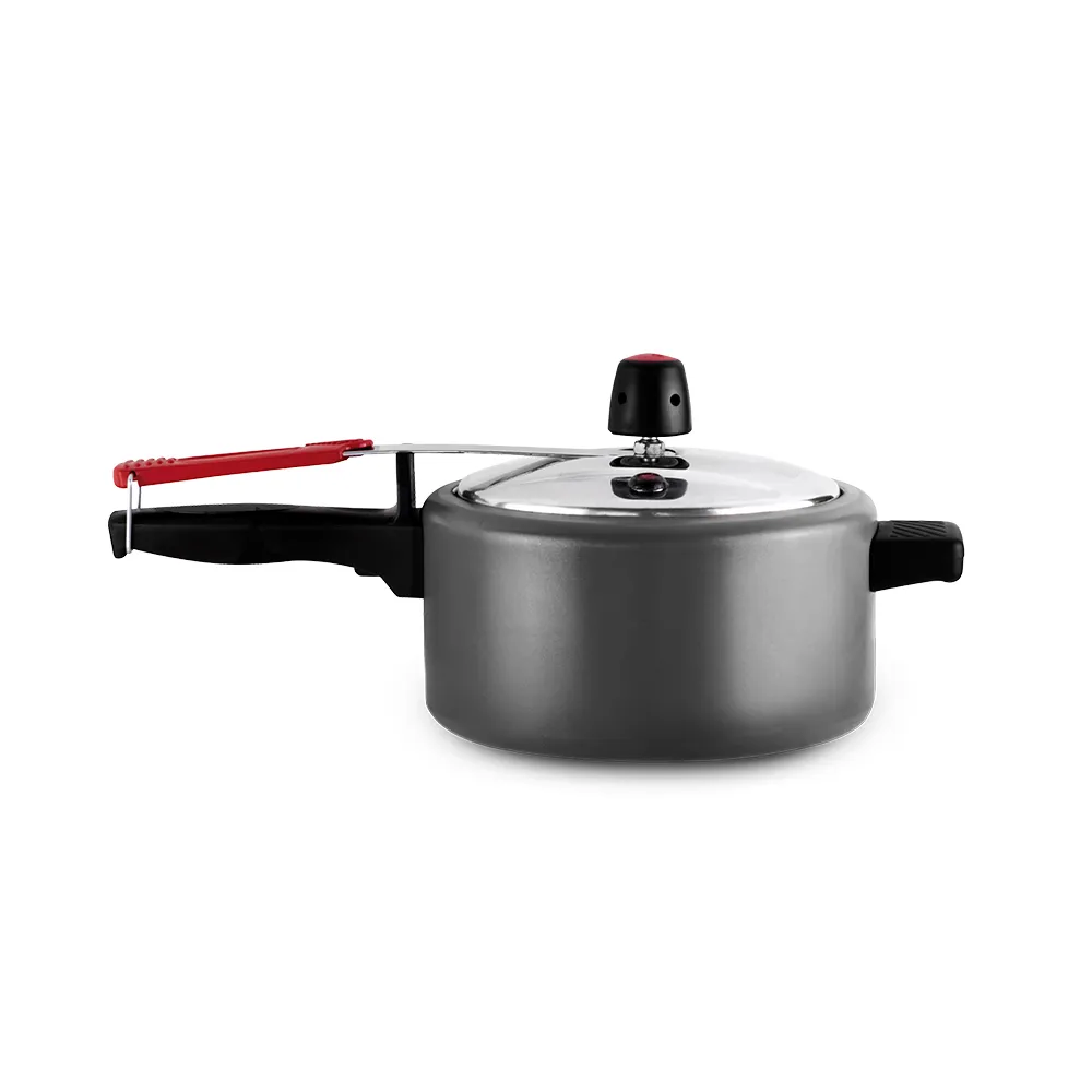 Panela de Pressao Alumine 3L Antiaderente Vermelho Alegrete — Panela de Pressao 3L- Cinza