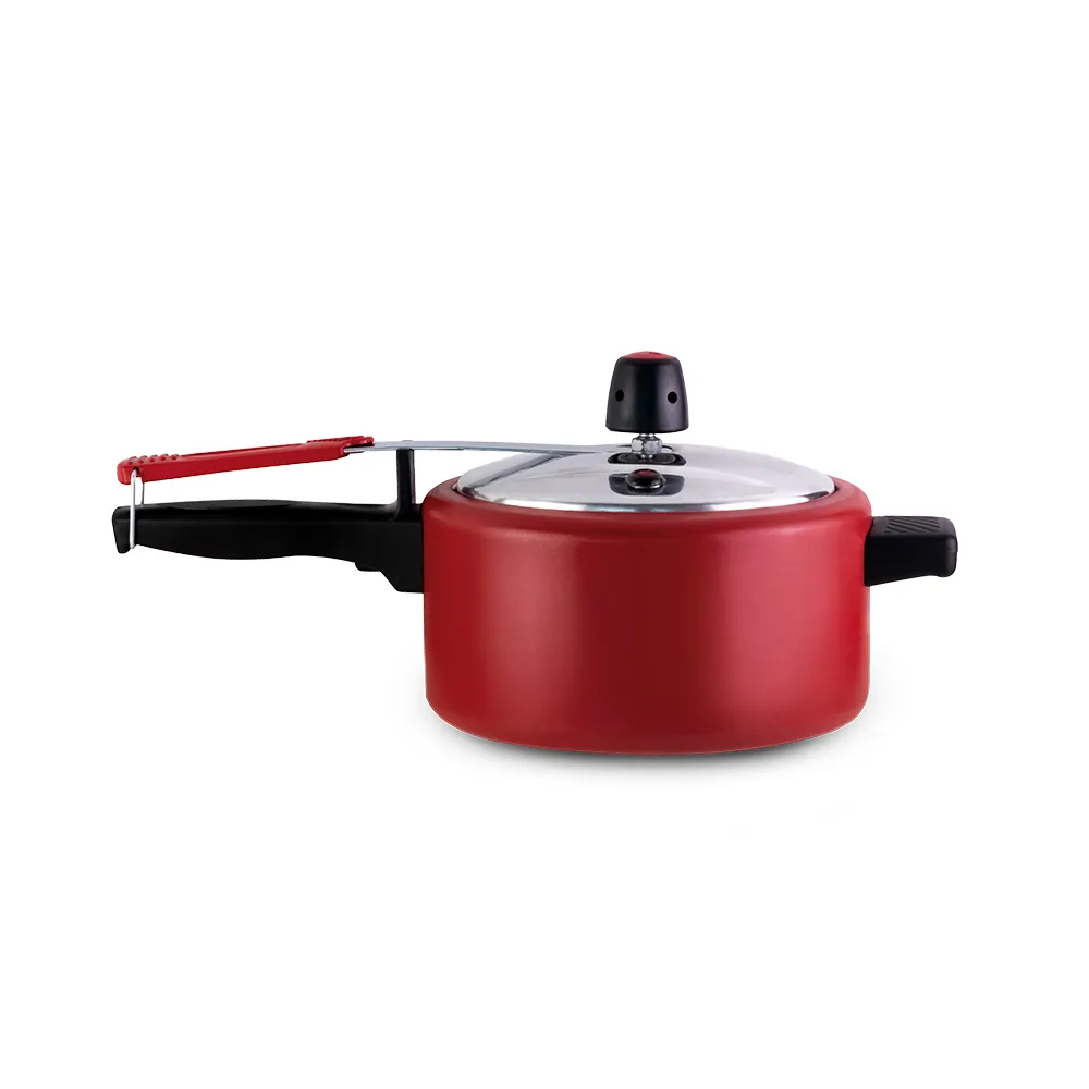 Panela de Pressao Alumine 3L Antiaderente Vermelho Alegrete — Panela de Pressão 3L - Vermelho