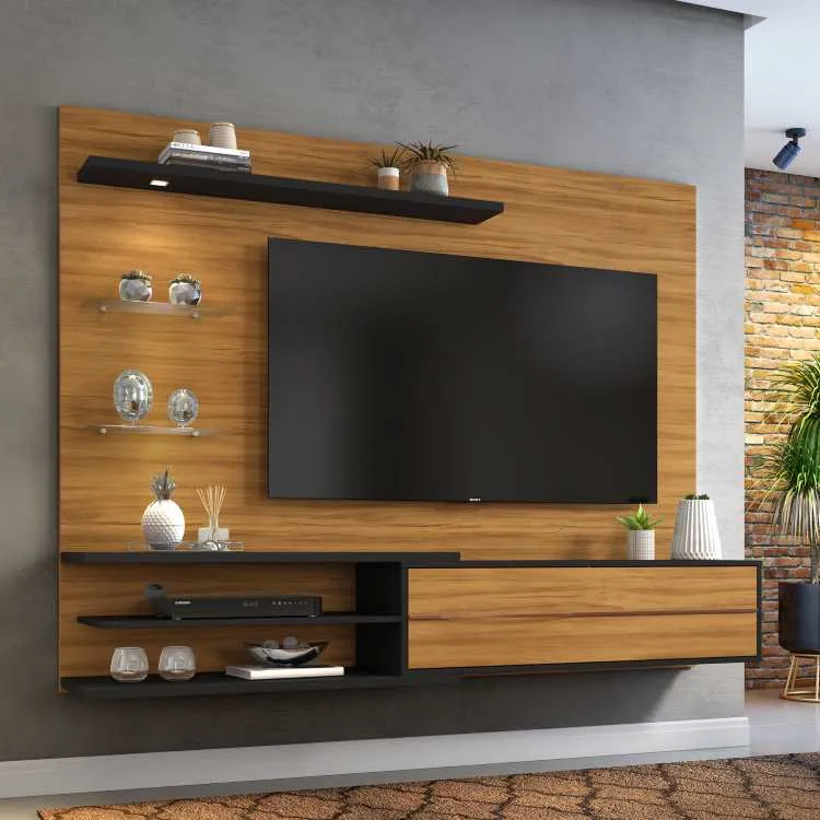 Painel NT 1115 180 Freijo Trend.Preto TX Notavel Moveis — Freijó Trend/Preto TX
