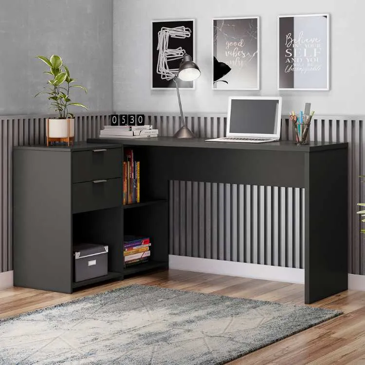 Mesa Office NT 2060 2G3N Notavel — Preto Tx