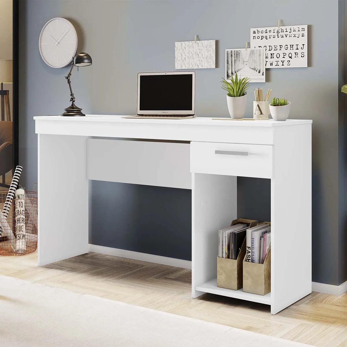 Mesa Office NT 2070 1G1N Notavel — Branco New