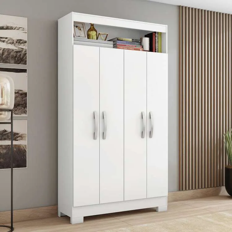 Multiuso NT 4040 4P1N Branco New.Rosa Flex Notavel — Branco New/ Rosa Flex