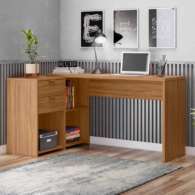 Mesa Office NT 2060 2G3N Notavel — Freijó Trend