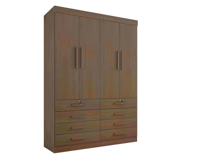 Roupeiro Monaco Plus 4P8G D Doro — Castanho