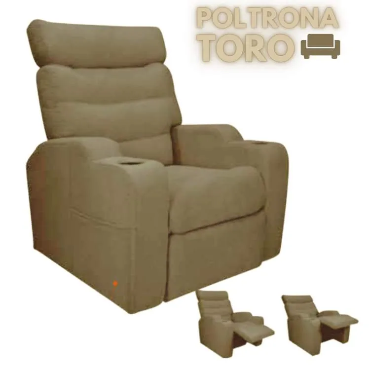 Poltrona Reclinavel Toro MX 74 2 Estagios Matrix — Linho Bege 486