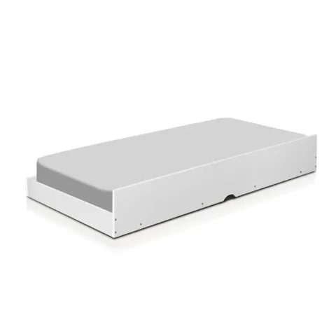 Cama Auxiliar Solteiro Barcelona Branco Tebarrot