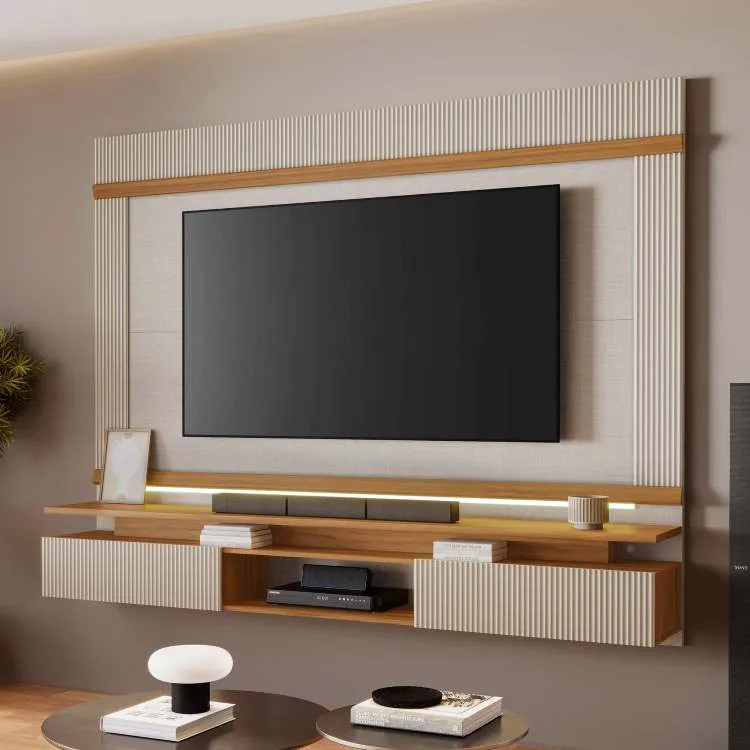 Painel NT 1370 213 Off White Tx.Freijo Trend Notavel — Off White Tx/Freijó Trend