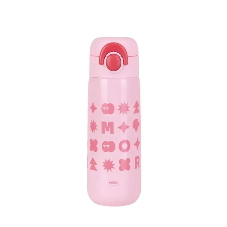 Garrafa Termica Kids 500ml com Alca Metalurgica Mor — Rosa