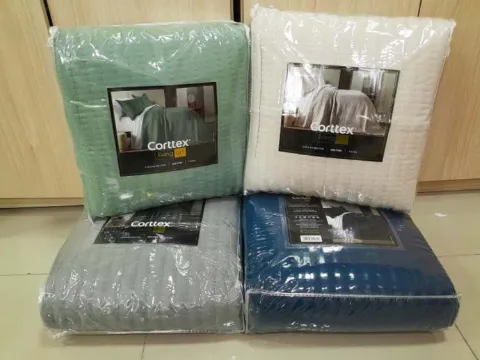 Colcha Casal Belton Living Art 300 Fios 220x240 3 Pecas Cores Lisas Sortidas Corttex