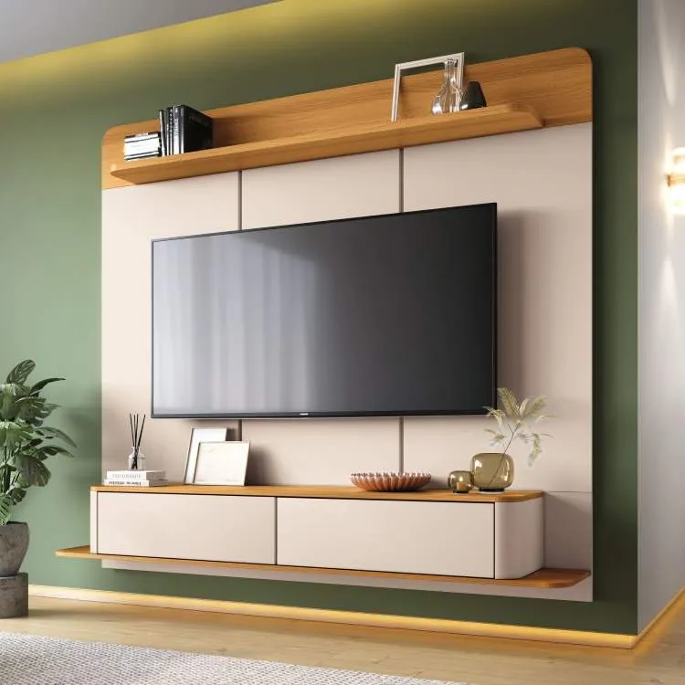 Home Suspenso Galax 1.8 2P Off White.Cinamomo HB Moveis — Off White/Cinamomo