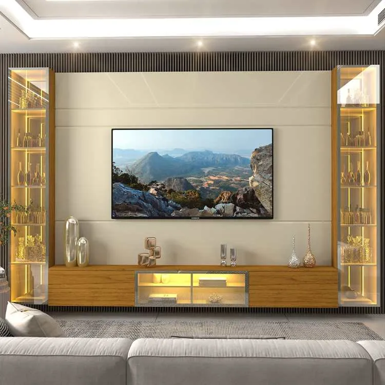 Home Luminare Reflecta 293 com 2 Torres com LED e Espelho Off White/Naturele 10V Gelius — Off White/Naturale