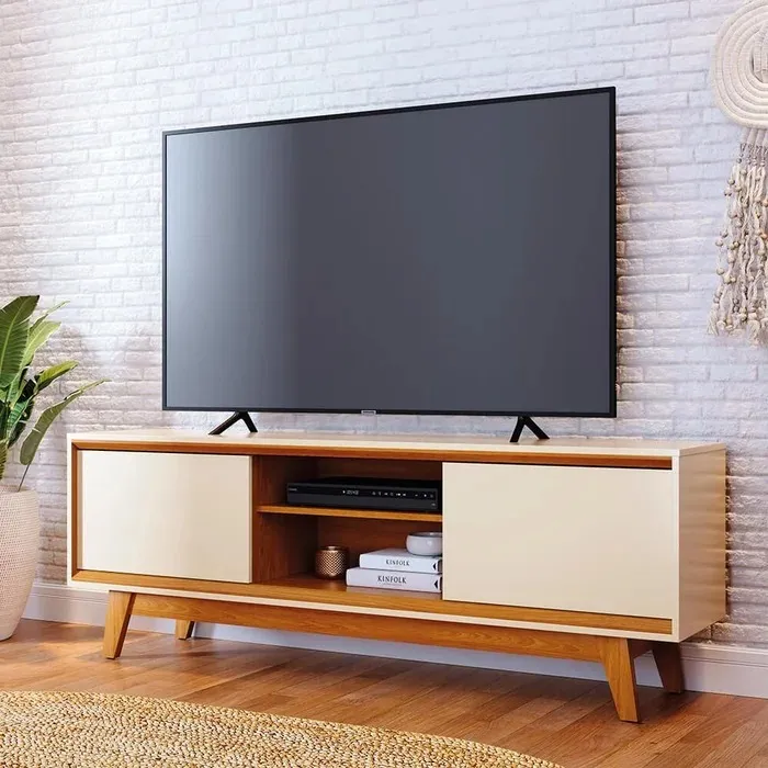 Bancada Atlas 164 2P Cinamomo.Off White Madetec — Cinamomo/Off White