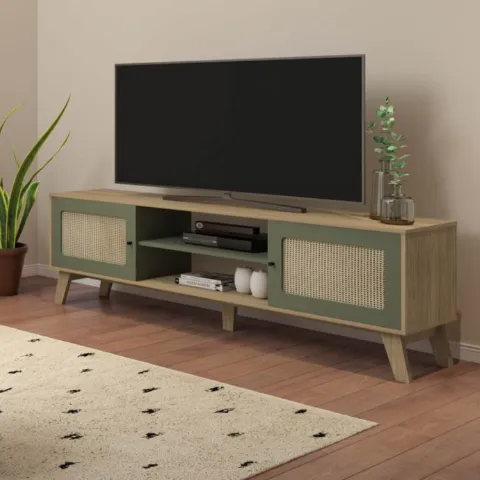 Rack Charlotte 180 2P2N Carvalho.Menta Artely